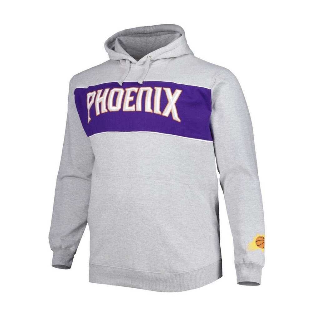 Phoenix Suns Basketball Men's Fanatics Pullover Hoodie Size XL Gray NWT